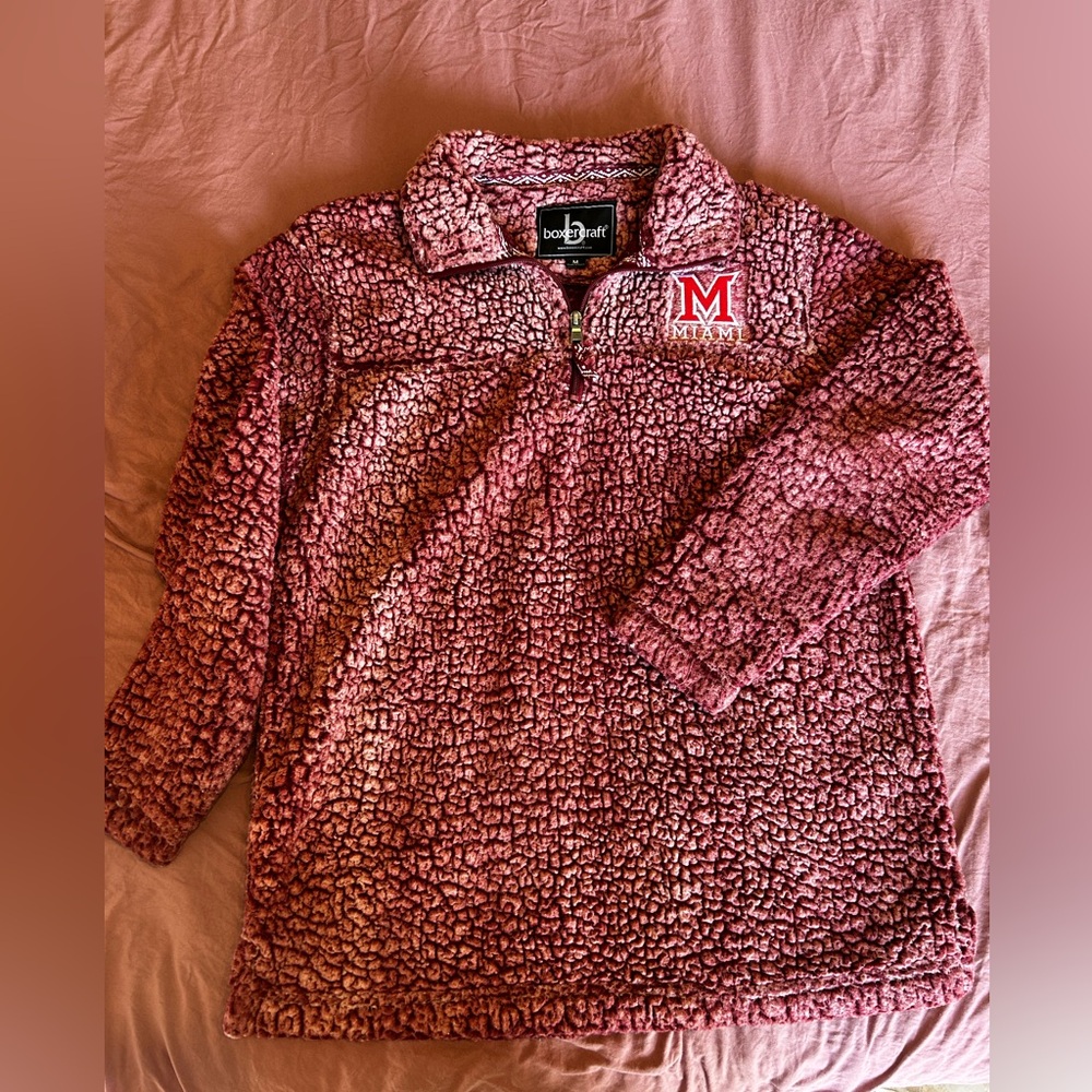 Miami University sherpa quarter zip